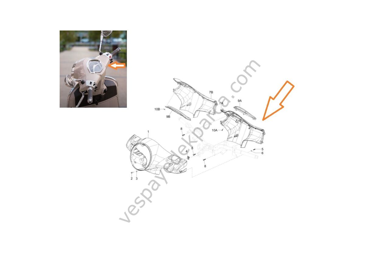 GİDON-GÖSTERGE PANELİ ARKA GTS 250 2024-25