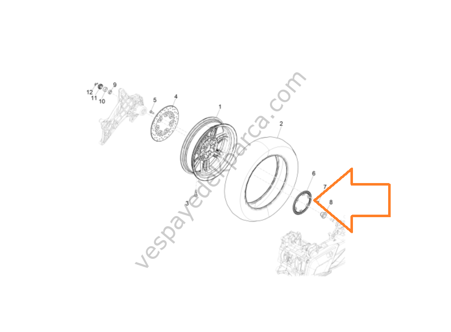 BEVERLY 400 ABS DİSKİ ARKA